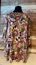 Load image into Gallery viewer, 3/4 Sleeve Floral & Paisley Print Tunic