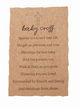 Load image into Gallery viewer, Sweet Baby Prayer Cross by Mud Pie