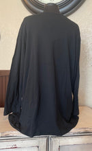 Load image into Gallery viewer, Round Neck Long Sleeve SharkBite Tunic - Black