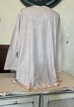 Load image into Gallery viewer, Round Neck Long Sleeve SharkBite Tunic - Flax