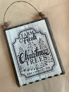 Rustic Hanger-Christmas Trees