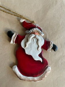Santa Ornament with Open Arms