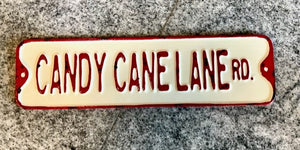 Candy Cane Lane Rd Street Sign