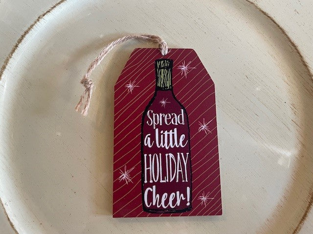 Christmas Wooden Gift Tag - Spread a little Holiday Cheer