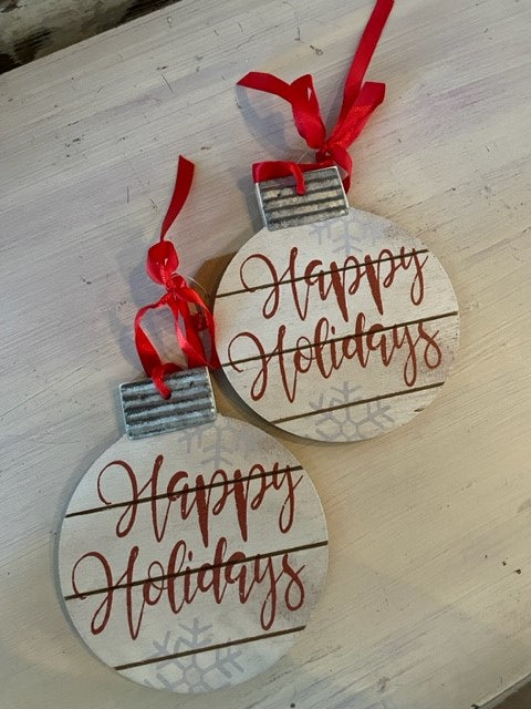 Happy Holidays Ornament Hanger