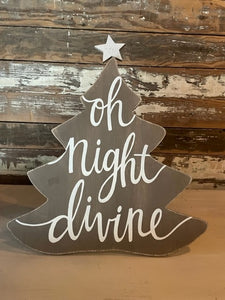 NATURAL CHRISTMAS TREE "Oh Night Devine"