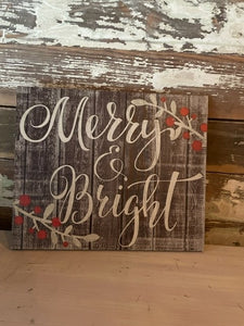 Merry & Bright Sign