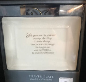 Prayer Plate with Easel Stand