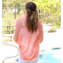 Load image into Gallery viewer, Lightweight Sheer Scalloped Scarf / Shrug
