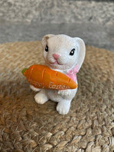 Load image into Gallery viewer, Bunny Figurine with Carrot
