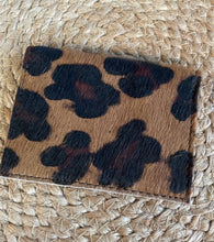 Load image into Gallery viewer, Leather Card Holder - Leopard Print
