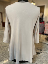 Load image into Gallery viewer, Modal A-Line Loose Fit Knit Tunic in Silver

