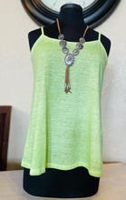 Load image into Gallery viewer, Spaghetti Strap Tank Top - Lime
