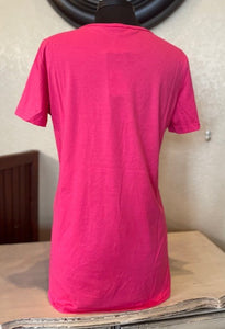 Basic Short Sleeve Top - Hot Pink