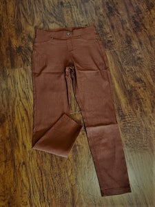 Pull On Rust Color Ankle Pant